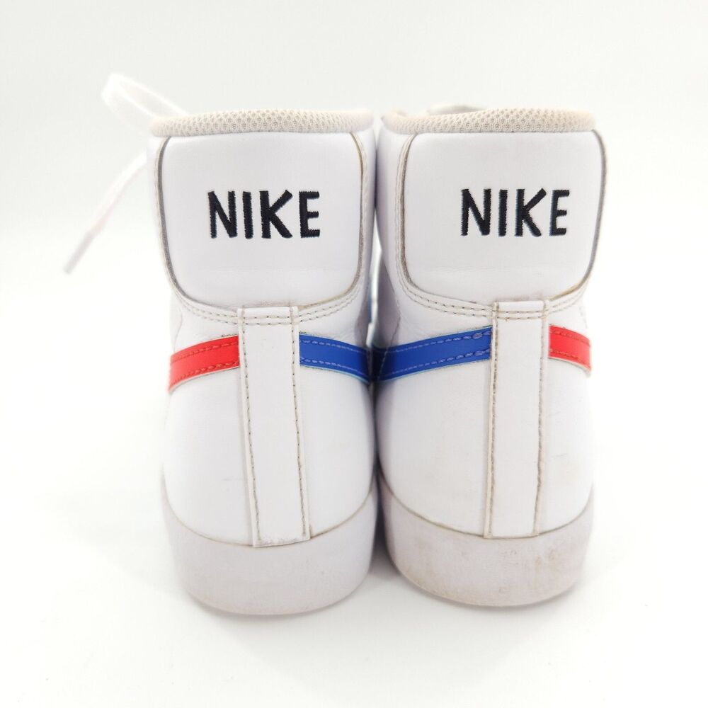 Nike Blazer Mid '77 Shoes Women Size 7 / 5.5Y White Blue Orange DA4086-117 - Picture 4 of 9